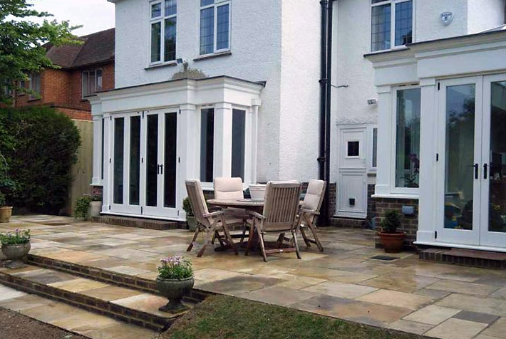 Photo of new paved patio